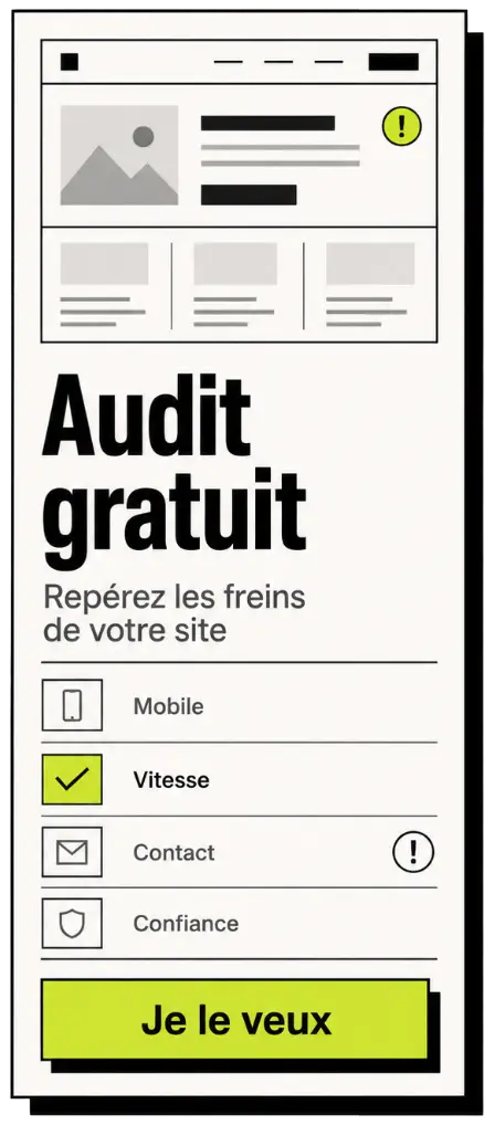 Audit gratuit Site Prêt pour analyser rapidement un site web