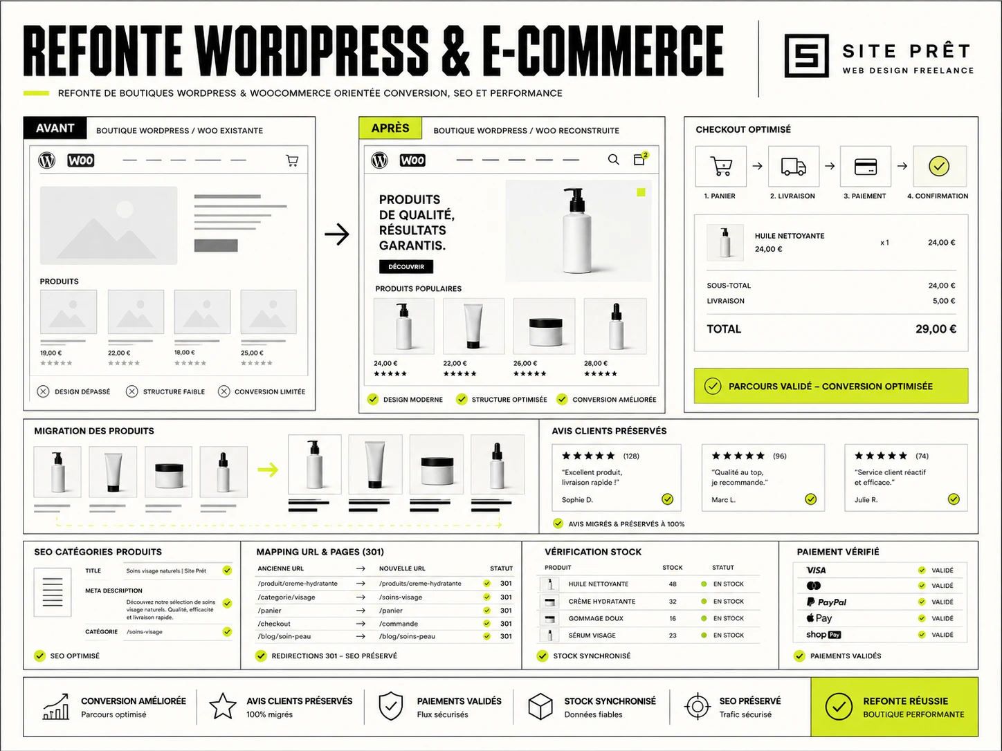 Refonte WordPress & e-commerce