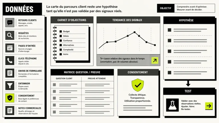 Illustration customer journey pour cartographier le parcours client