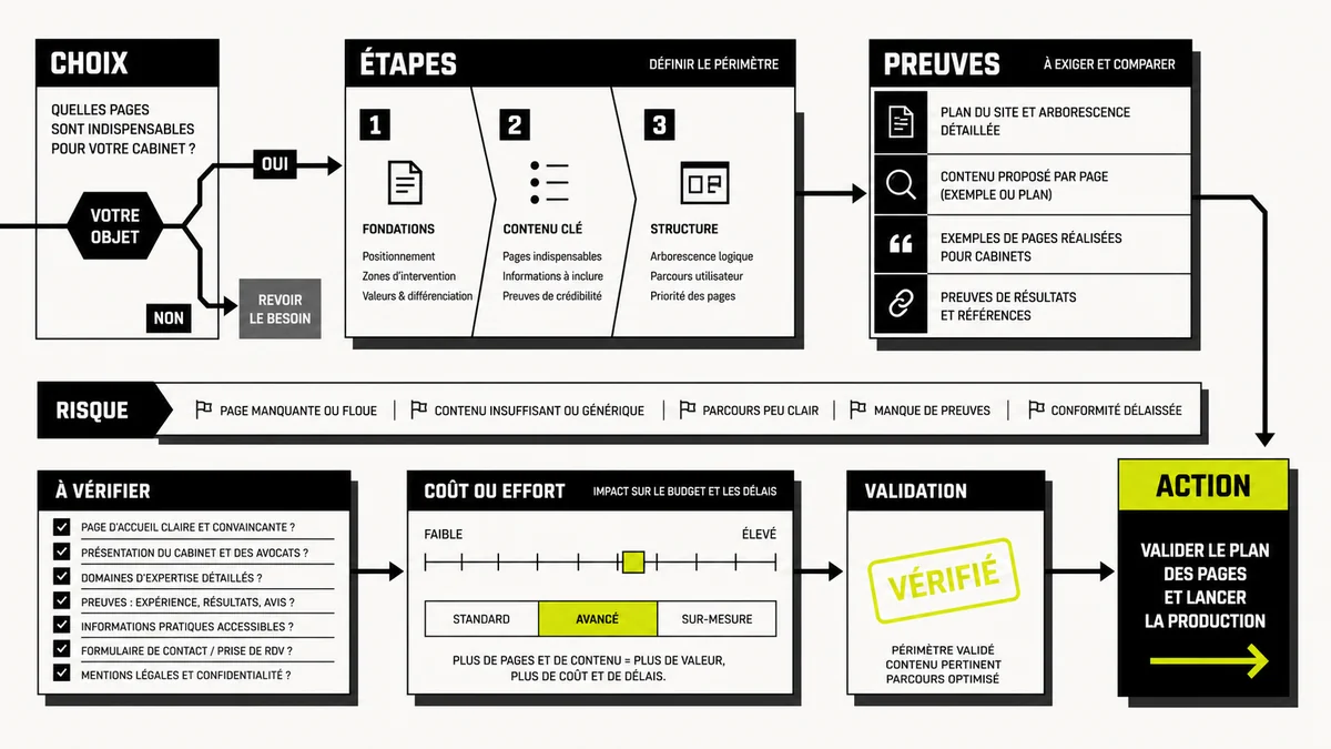Illustration site internet avocat pour quelles pages sont indispensables pour un cabinet